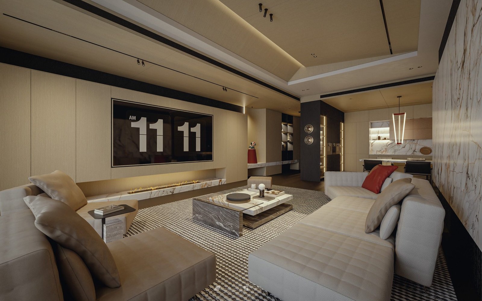 17175. Sketchup Apartment Model Interior Model by to tien vu (9)
