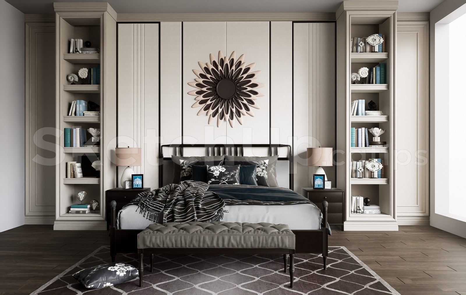 15907. تنزيل نموذج مرسم مجاني غرفة نوم (1)