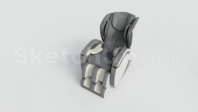 16064. تنزيل نموذج Sketchup Massage Chair (1)