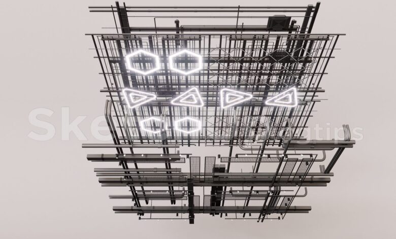 16088. نموذج Sketchup الفني (Trần kỹ thuật) تنزيل (2)