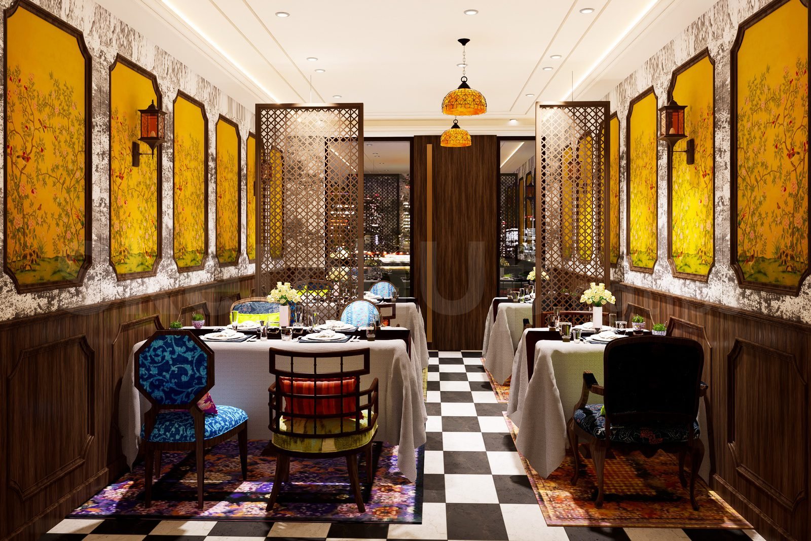 20224. تنزيل طراز مطعم مجاني Sketchup Restaurant (1)