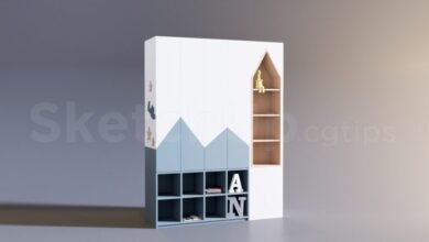 9204. تنزيل نموذج خزانة ملابس مجانية