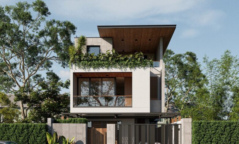 16150. Free Sketchup House Exterior Model Download By Henry Tran