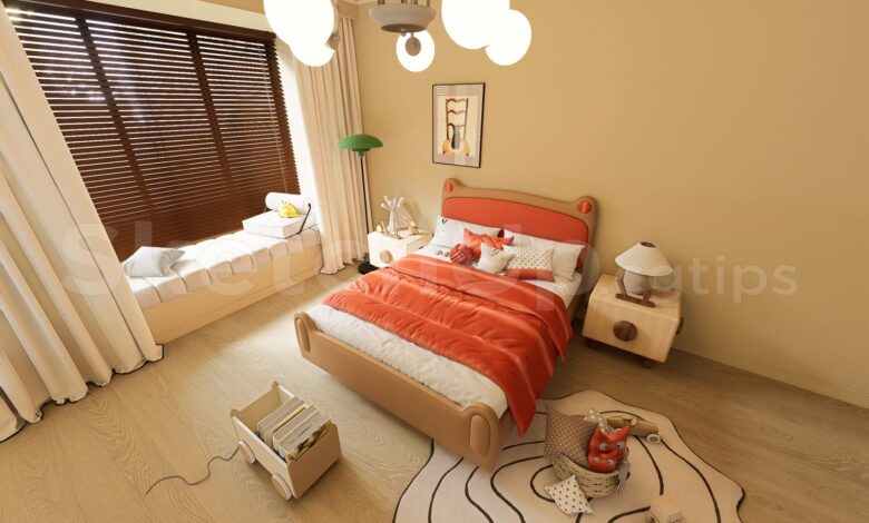 16227. Free Sketchup Kids Bedroom Interior Model Download (2)
