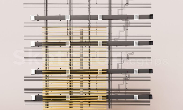 16357. Free Sketchup Technical Ceiling (trần Kỹ Thuật) Models Download (2)