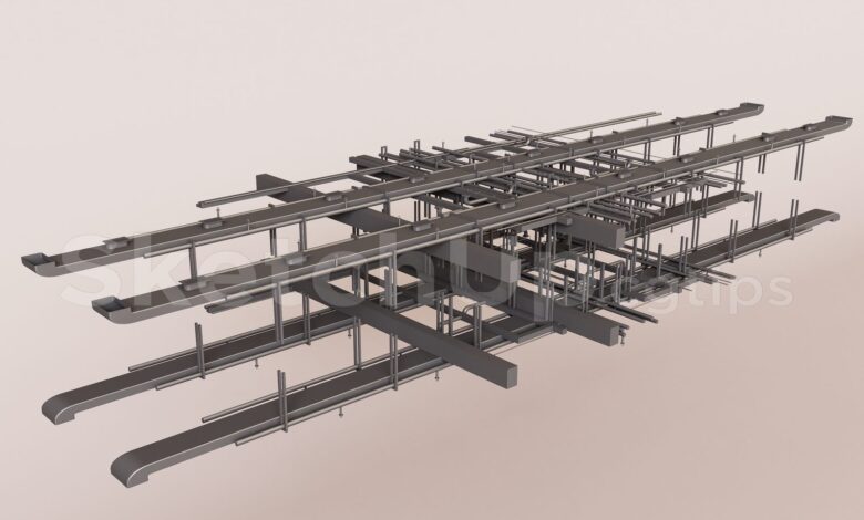 16358. Free Sketchup Technical Ceiling (trần Kỹ Thuật) Models Download (1)