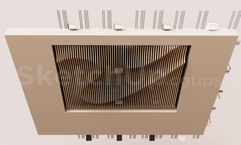 16359. Free Sketchup Technical Ceiling (trần Kỹ Thuật) Models Download (1)