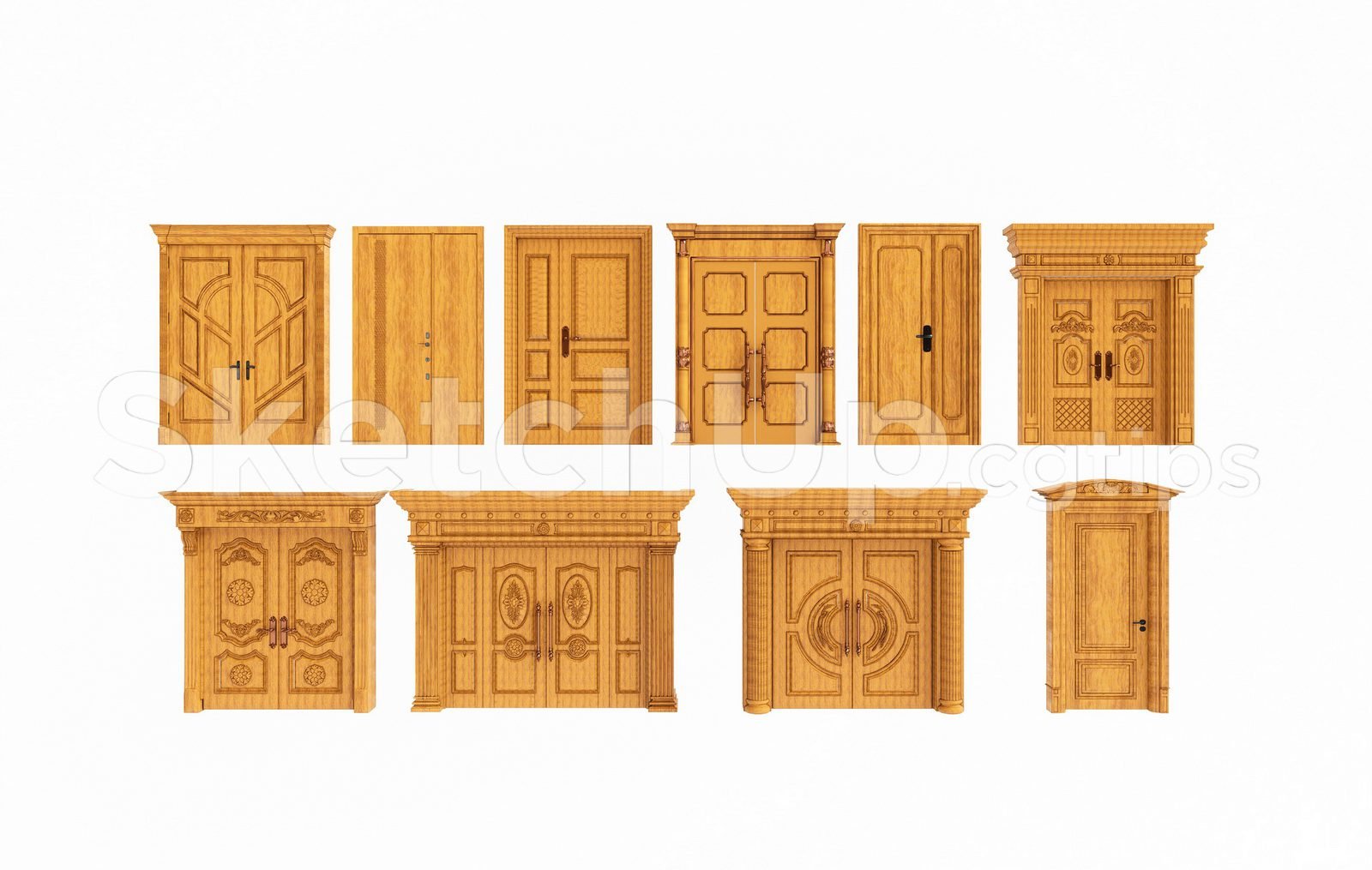 20454. تنزيل Models Classic Doors Free Sketchup (1)