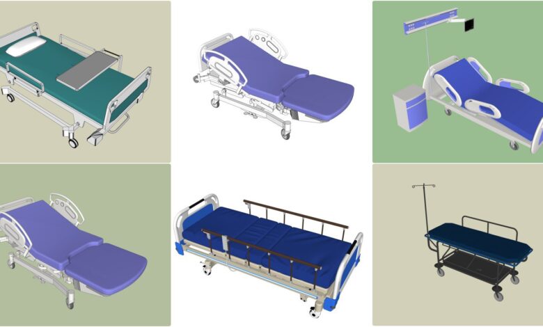 20473. تنزيل نماذج مستشفيات Sketchup Freed