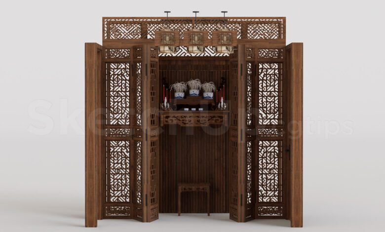 20511. Free Sketchup Altar Model Download (1)