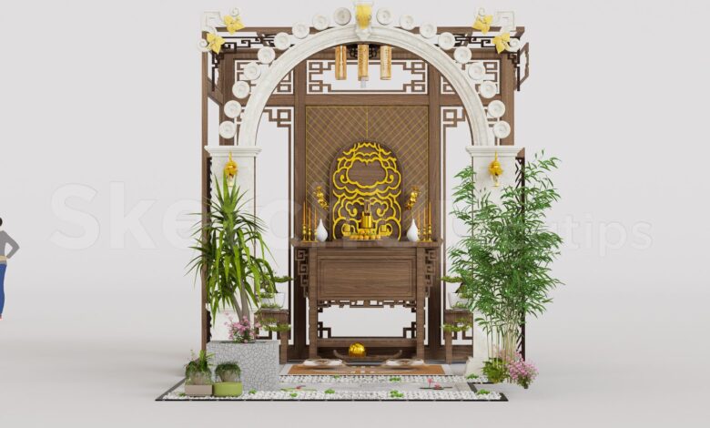 20513. Free Sketchup Altar Model Download (1)