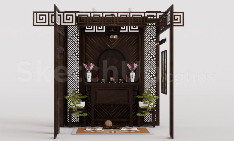 20514. Free Sketchup Altar Model Download