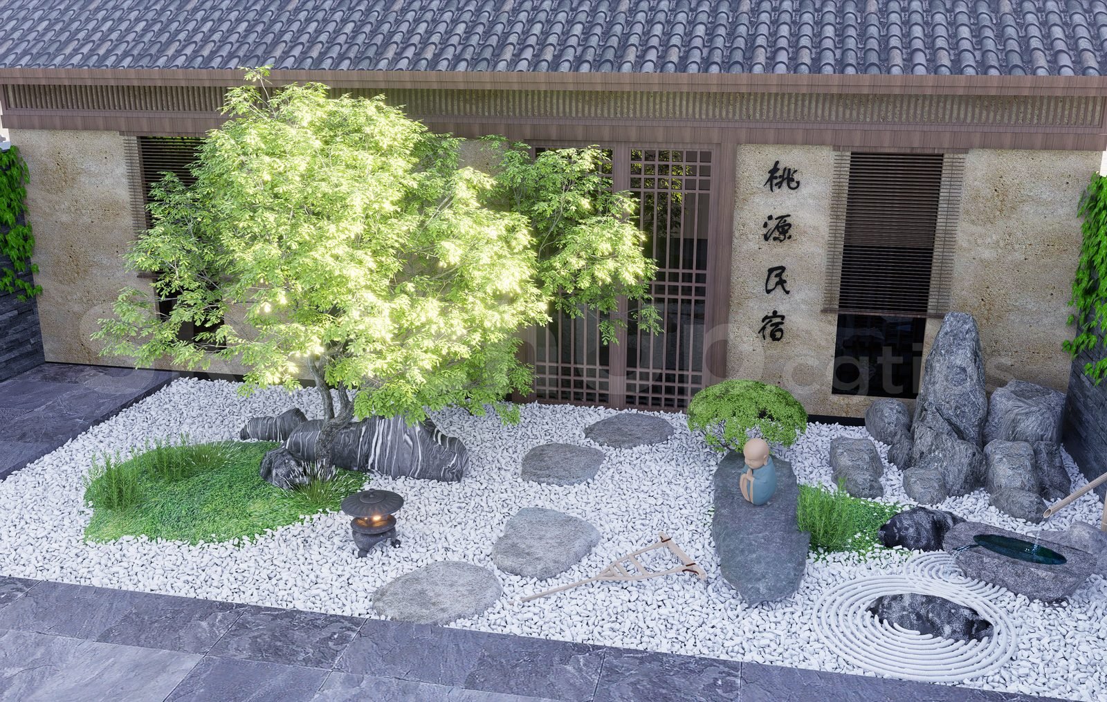 15996. تنزيل نموذج Sketchup Garden Model Model (2)