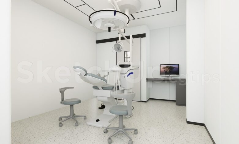 20563. Free Sketchup Dental Clinic Interior Model Download (2)