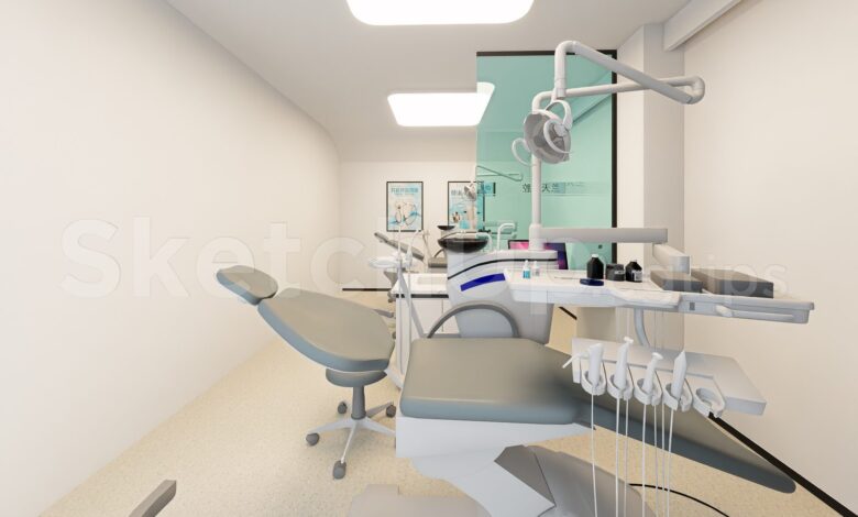20564. Free Sketchup Dental Clinic Interior Model Download (2)