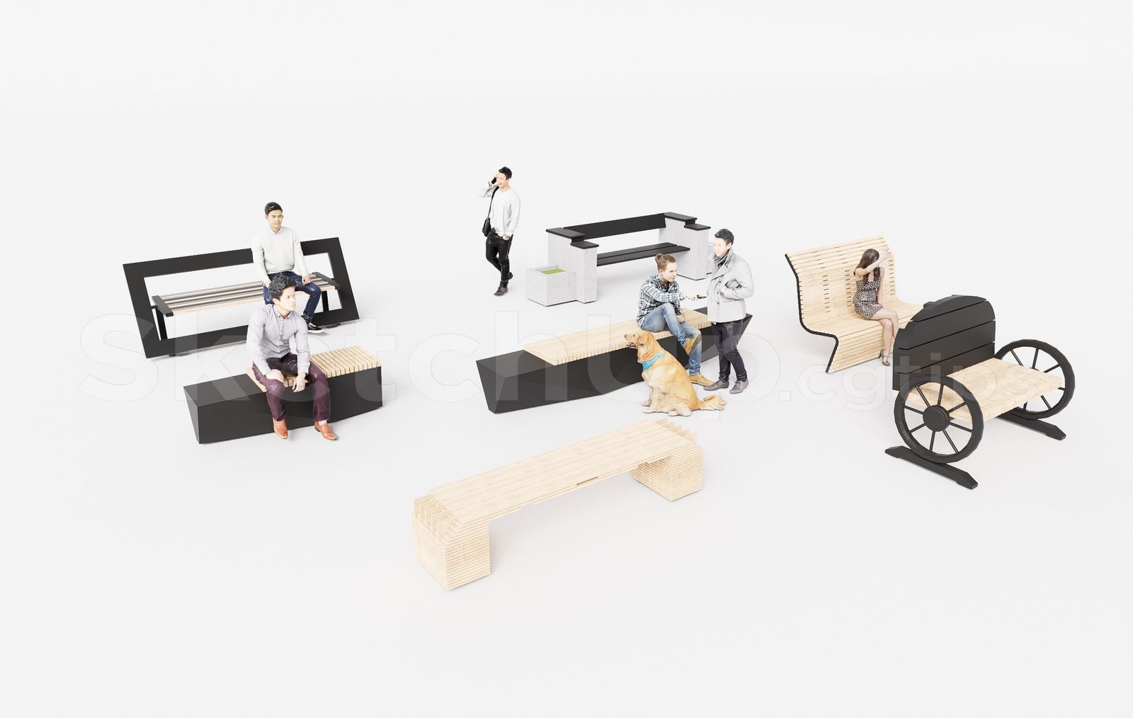 16714. تنزيل طراز الأثاث الخارجي المجاني (1)