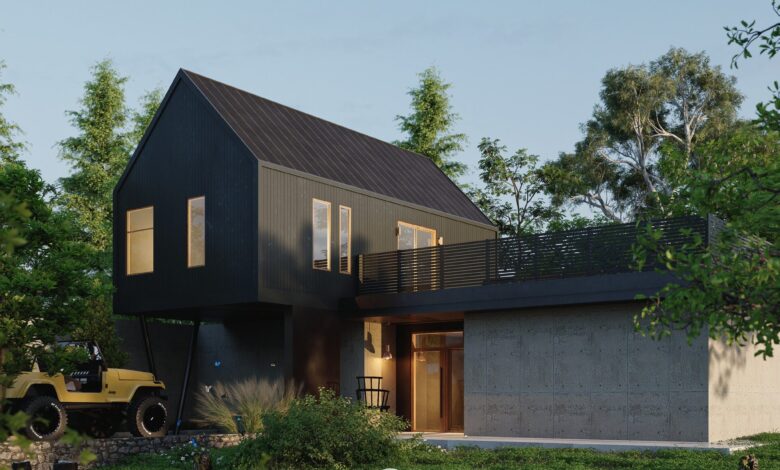 16741. Free Sketchup House Exterior Model Download By Quoc Vi Phan Phan (2)