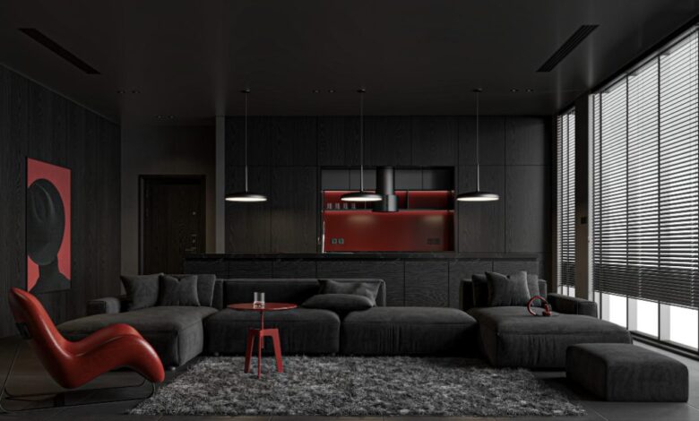 16742. Free Sketchup Living - Kitchen Room Interior Model Download By Thanh Trung (1)