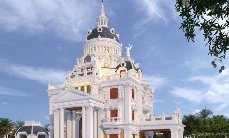 16763. Free Sketchup Villa Exterior Model Download By Nguyen Trung Kien