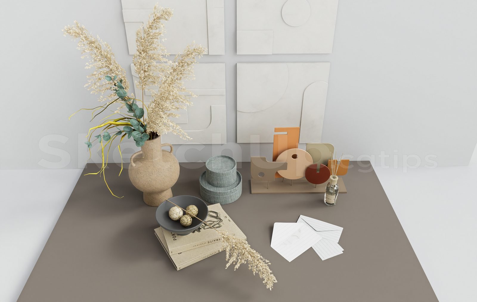 16801. تنزيل نموذج مجموعة زخرفية مجانية (2)