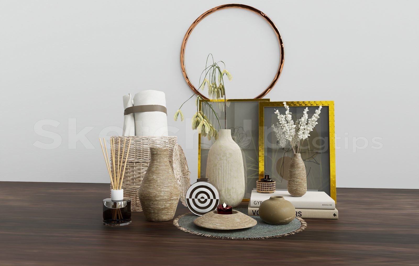 16837. تنزيل نموذج مجموعة زخرفية مجانية (1)