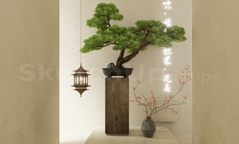 16797. Free Sketchup Bonsai Tree Model Download (1)