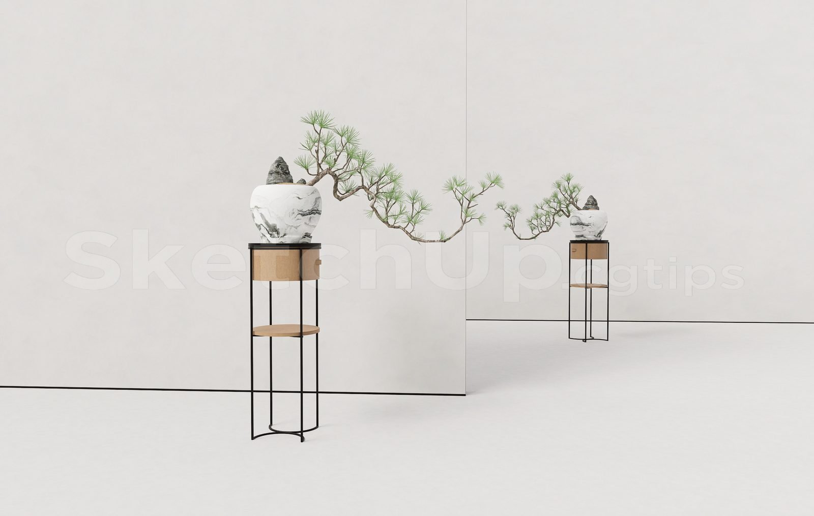 16899. Sketchup Bonsai Tree Model Download (1)