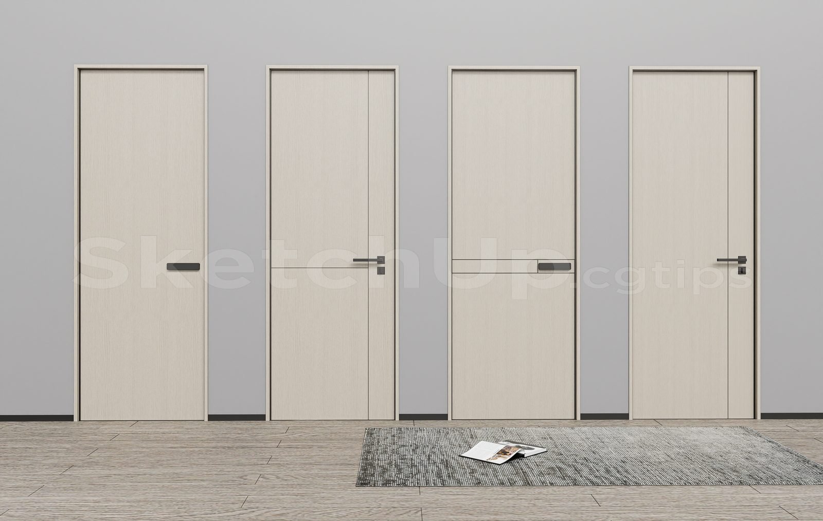 17116. تنزيل نموذج Sketchup Door Model (2)