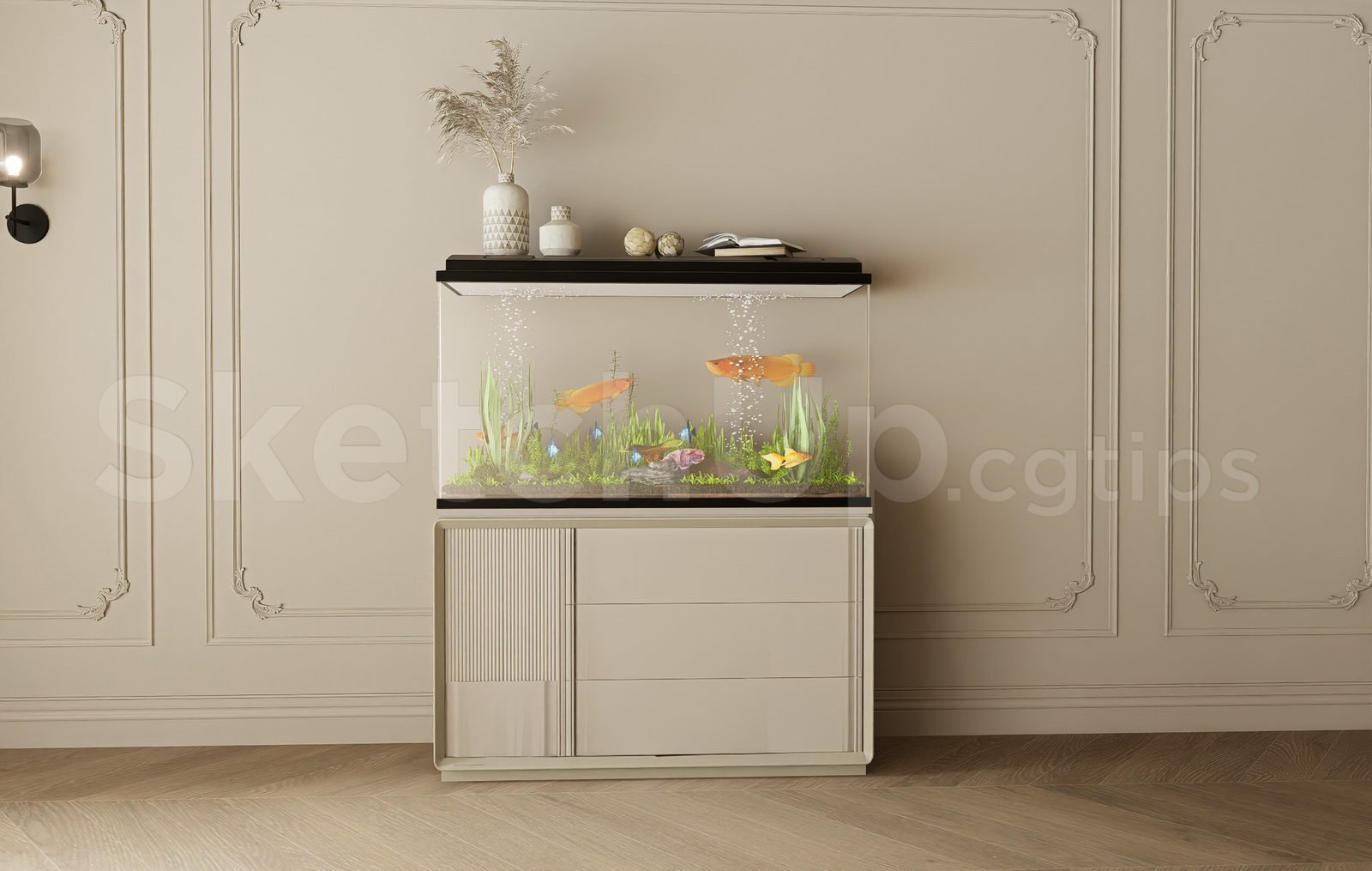 20579. تنزيل طراز خزان Sketchup Aquarium Free (1)