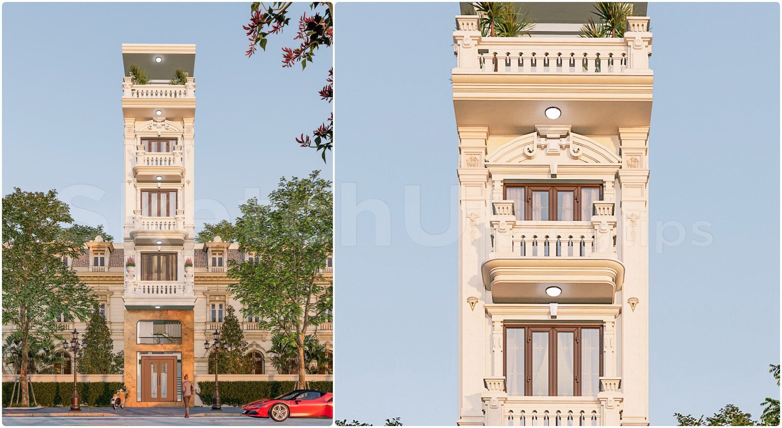 20591. تنزيل نموذج Sketchup House الخارجي (2)