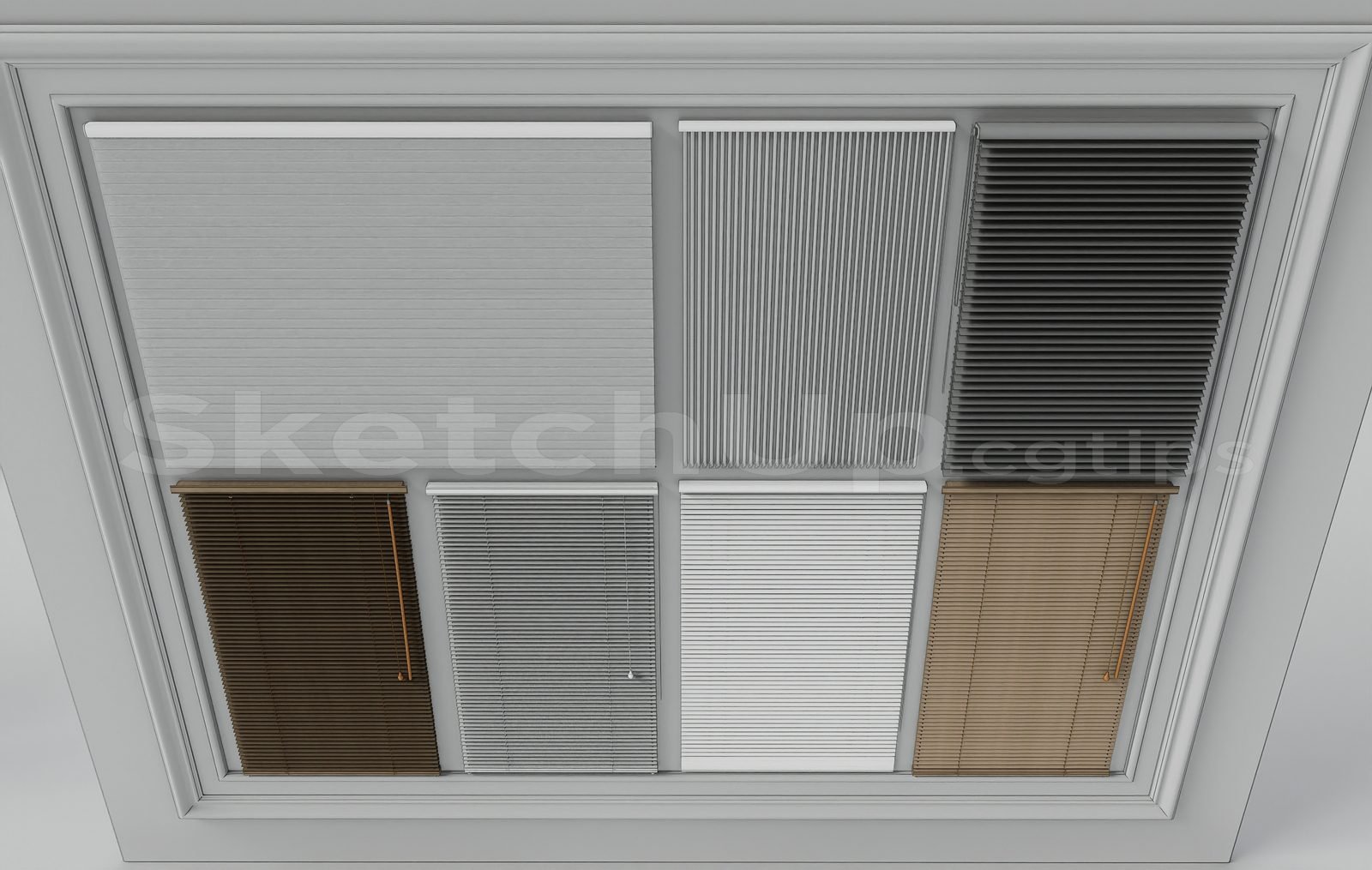 17163. تنزيل نموذج Sketchup Curtain Model (2)