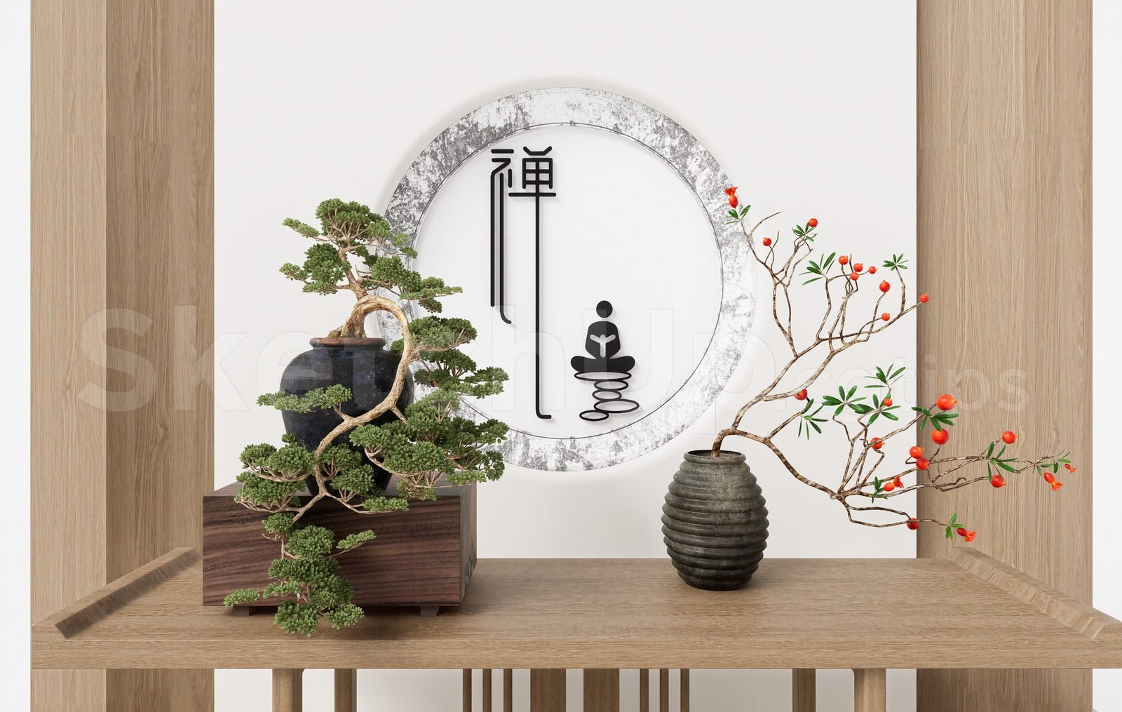 17215. تنزيل طراز شجرة الرسم المجاني Bonsai (2)