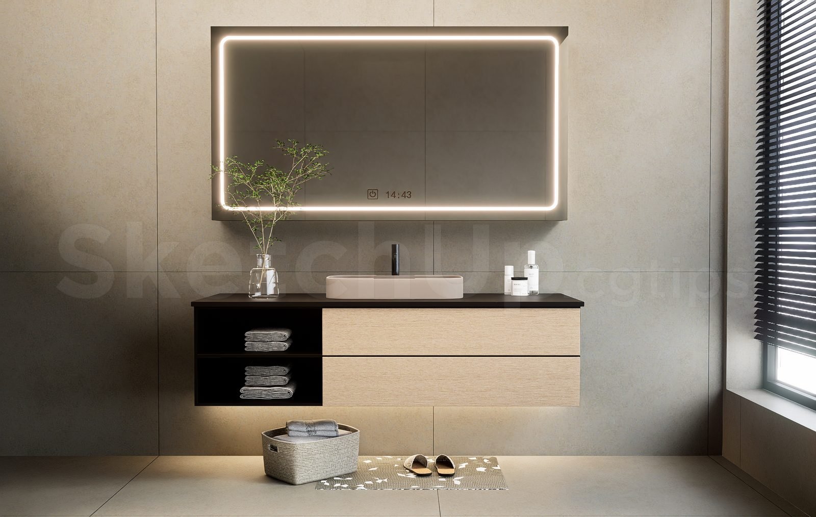 17218. تنزيل نموذج Sketchup Lavabo (1)