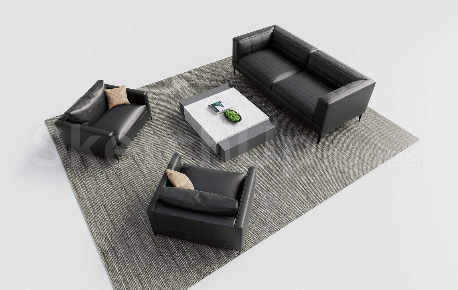 17294. تنزيل نماذج Sketchup Sketchup Sofa (2)
