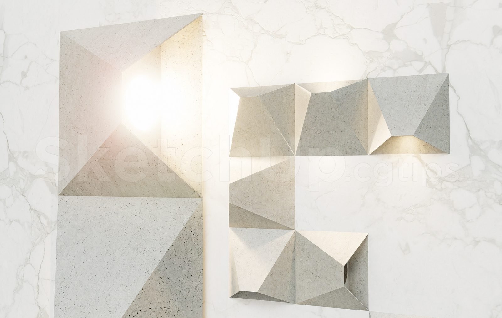 17302. تنزيل نموذج Sketchup Wall Light Model (1)