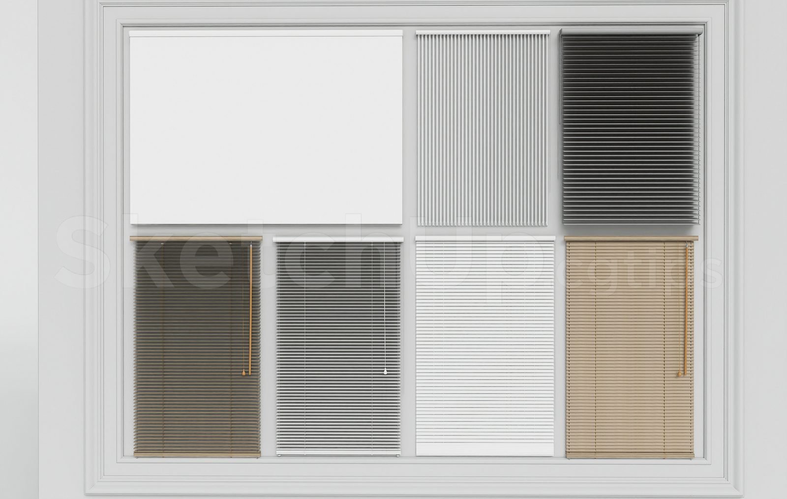 17338. تنزيل نموذج Sketchup Curtain Model (1)