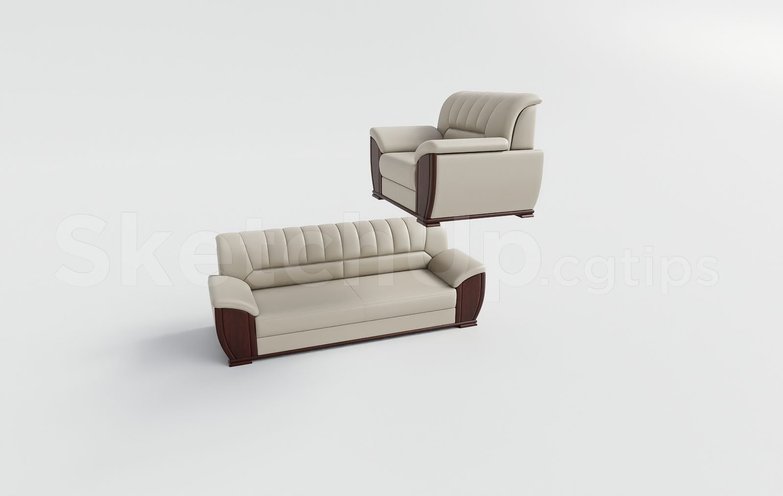 17403. تنزيل نموذج أريكة Sketchup Office (1)