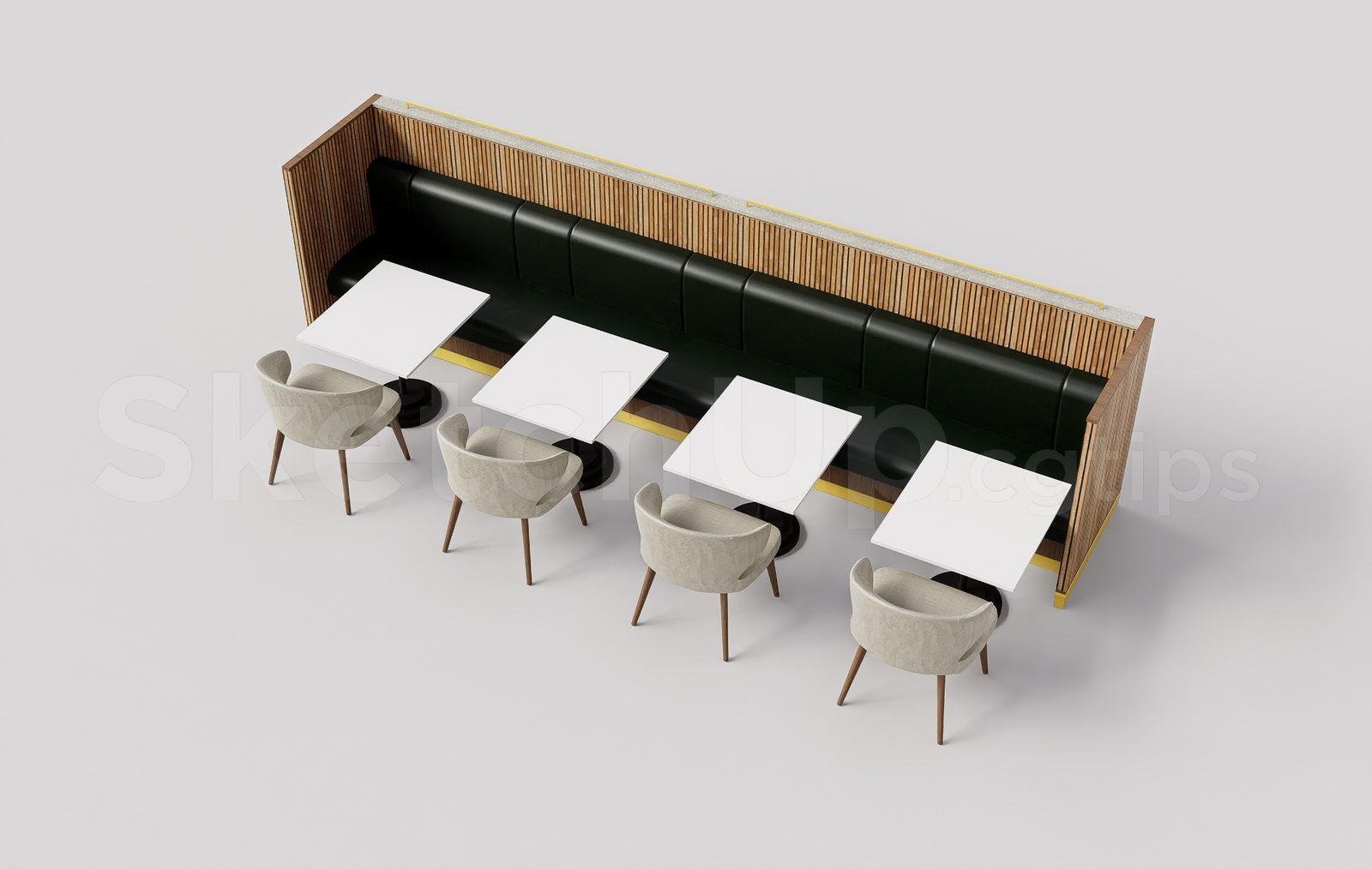 17457. تنزيل مجاني Sketchup 3D Models of Restaurant and Cafe Furniture (2)
