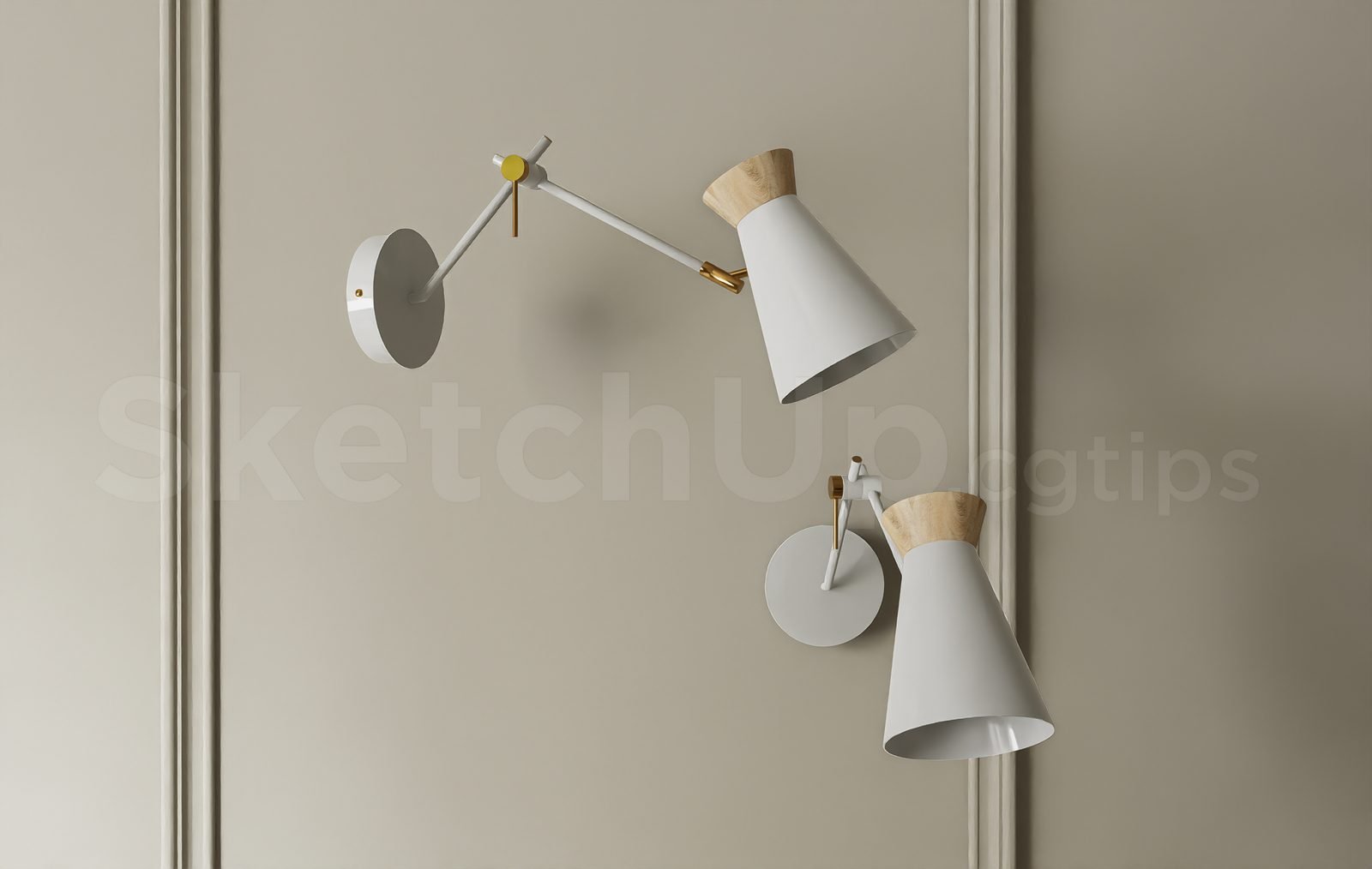 17561. تنزيل طراز Sketchup Wall Light (1)
