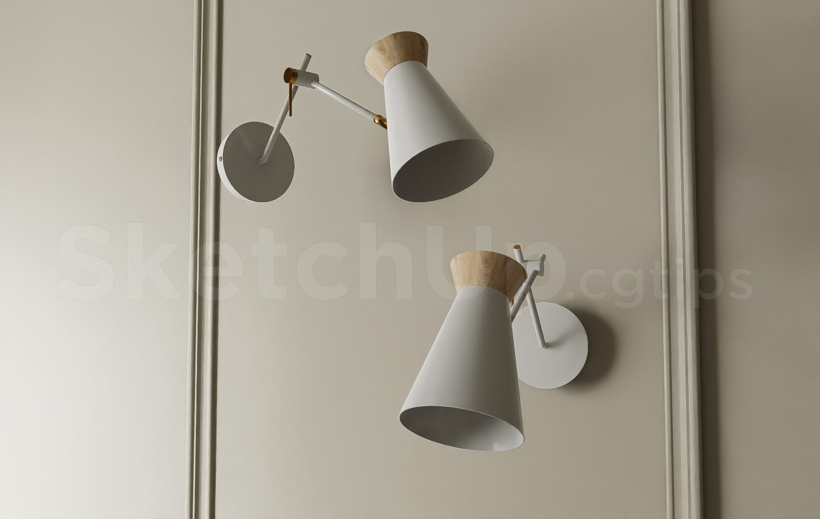 17561. تنزيل طراز Sketchup Wall Light Model (2)