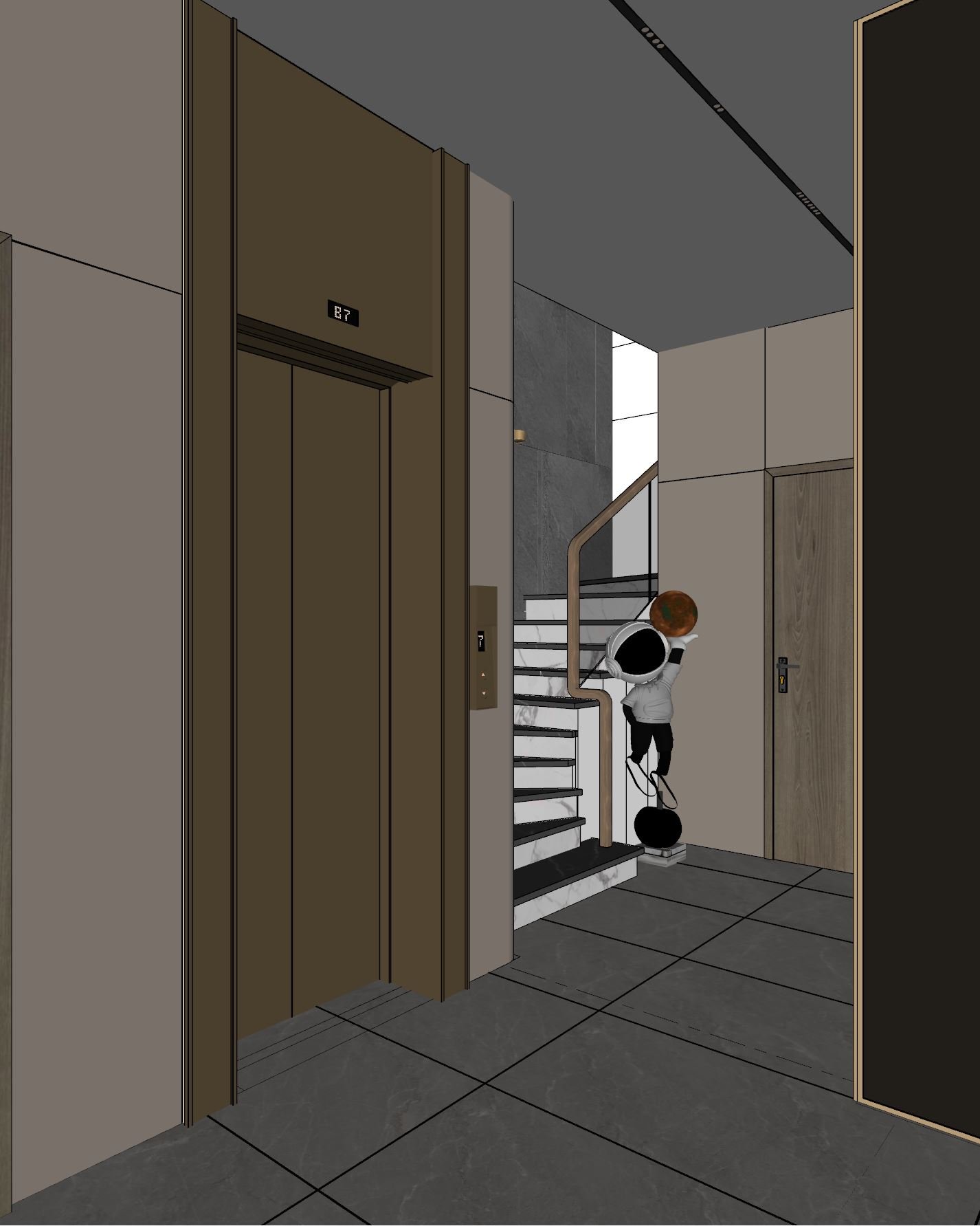 17587. غرفة المعيشة المجانية - طراز المطبخ الداخلي تنزيل بواسطة Phan Thuc (4)