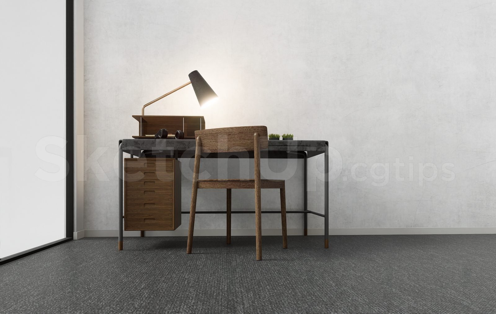 17639. تنزيل نموذج جدول مكياج Sketchup (1)