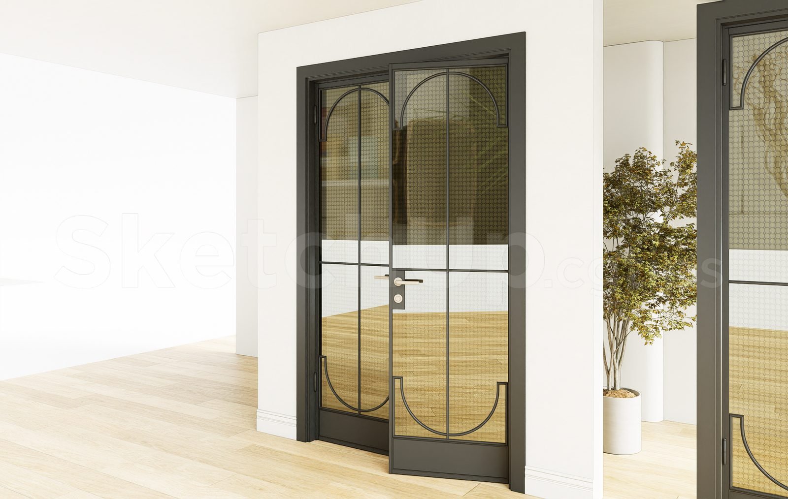 17648. تنزيل نموذج Sketchup Door Model (1)