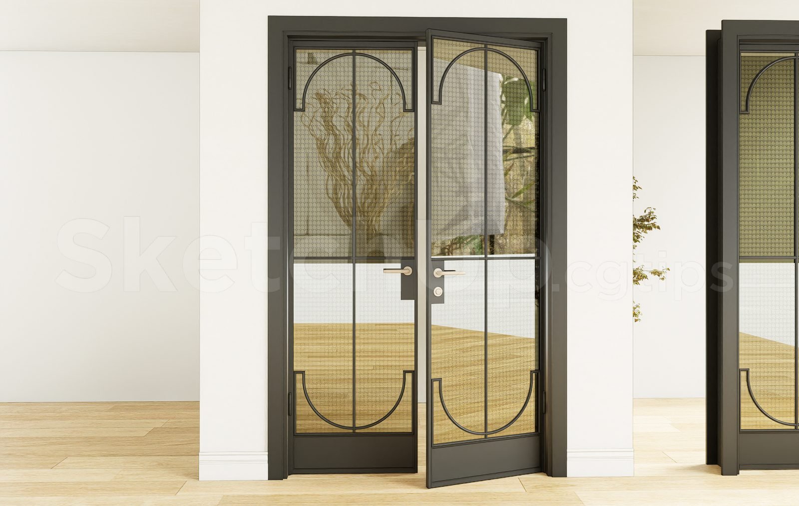 17648. تنزيل نموذج Sketchup Door Model (2)