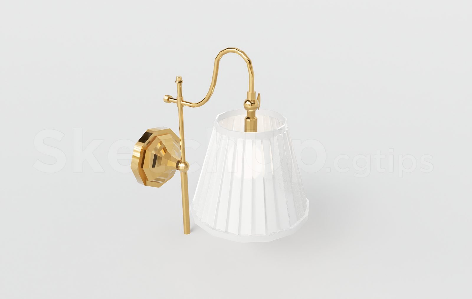 17655. تنزيل نموذج Sketchup Wall Light Model (2)