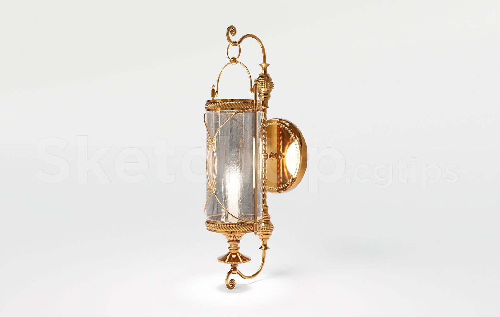 17671. تنزيل نموذج Sketchup Wall Light Model (1)