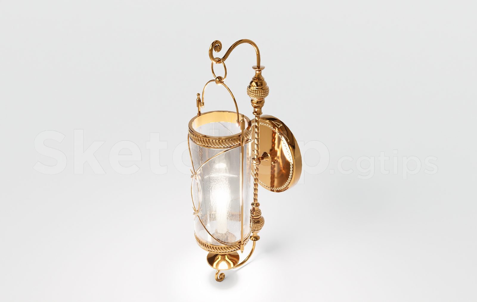 17671. تنزيل نموذج Sketchup Wall Light Model (2)