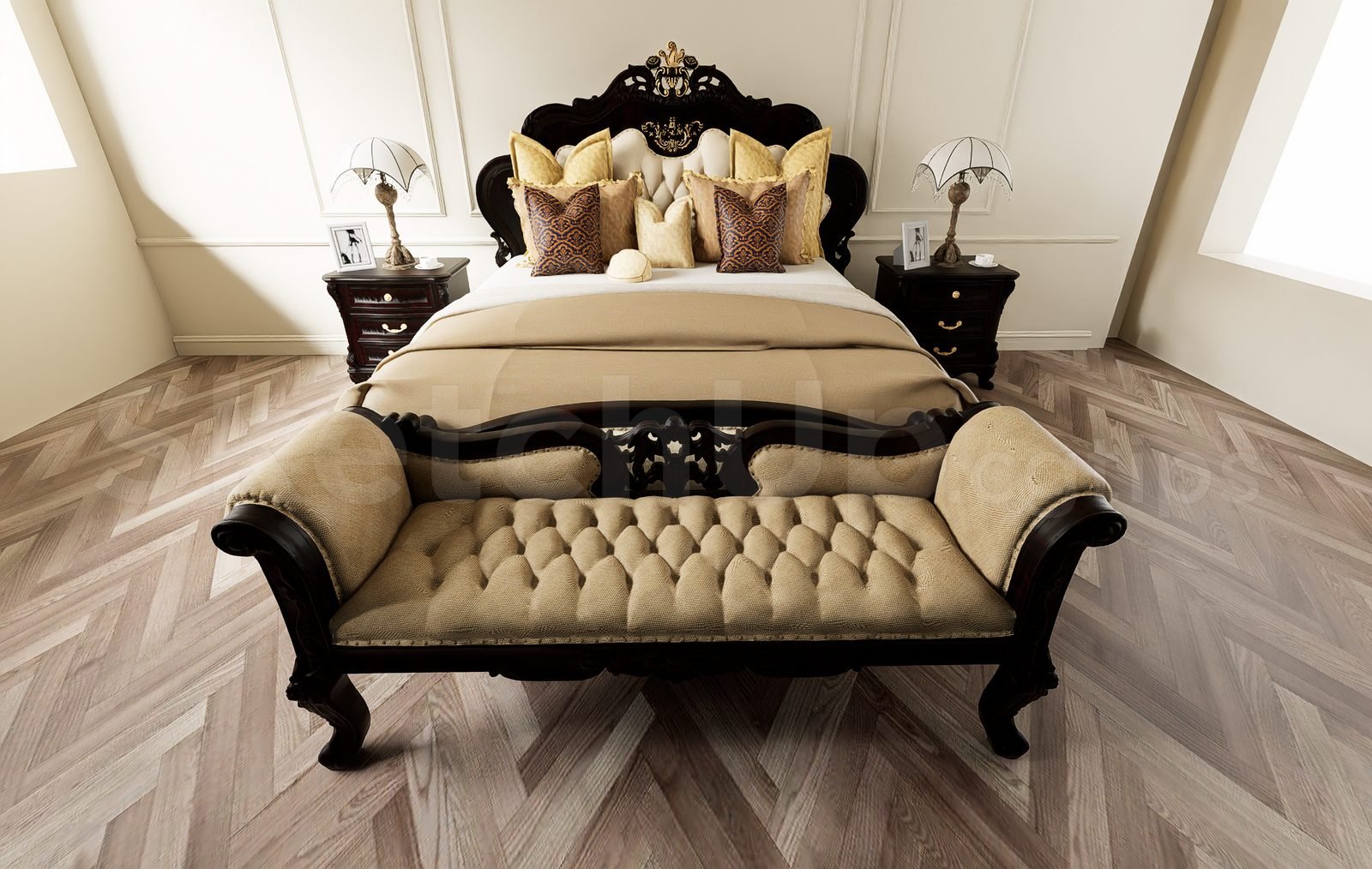 17693. تنزيل نموذج سرير رسم مجاني (1)