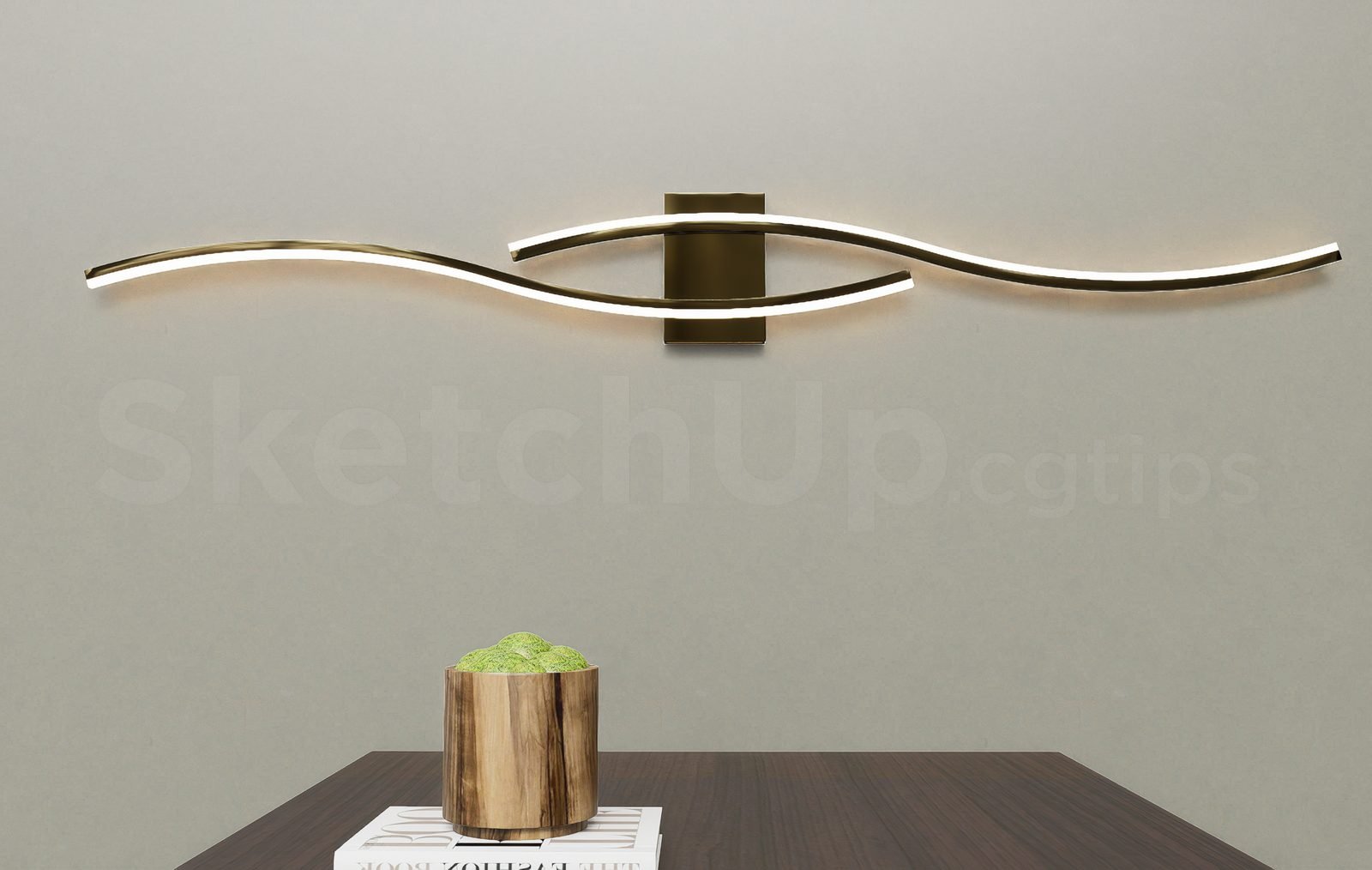 17749. تنزيل نموذج Sketchup Wall Light Model (1)