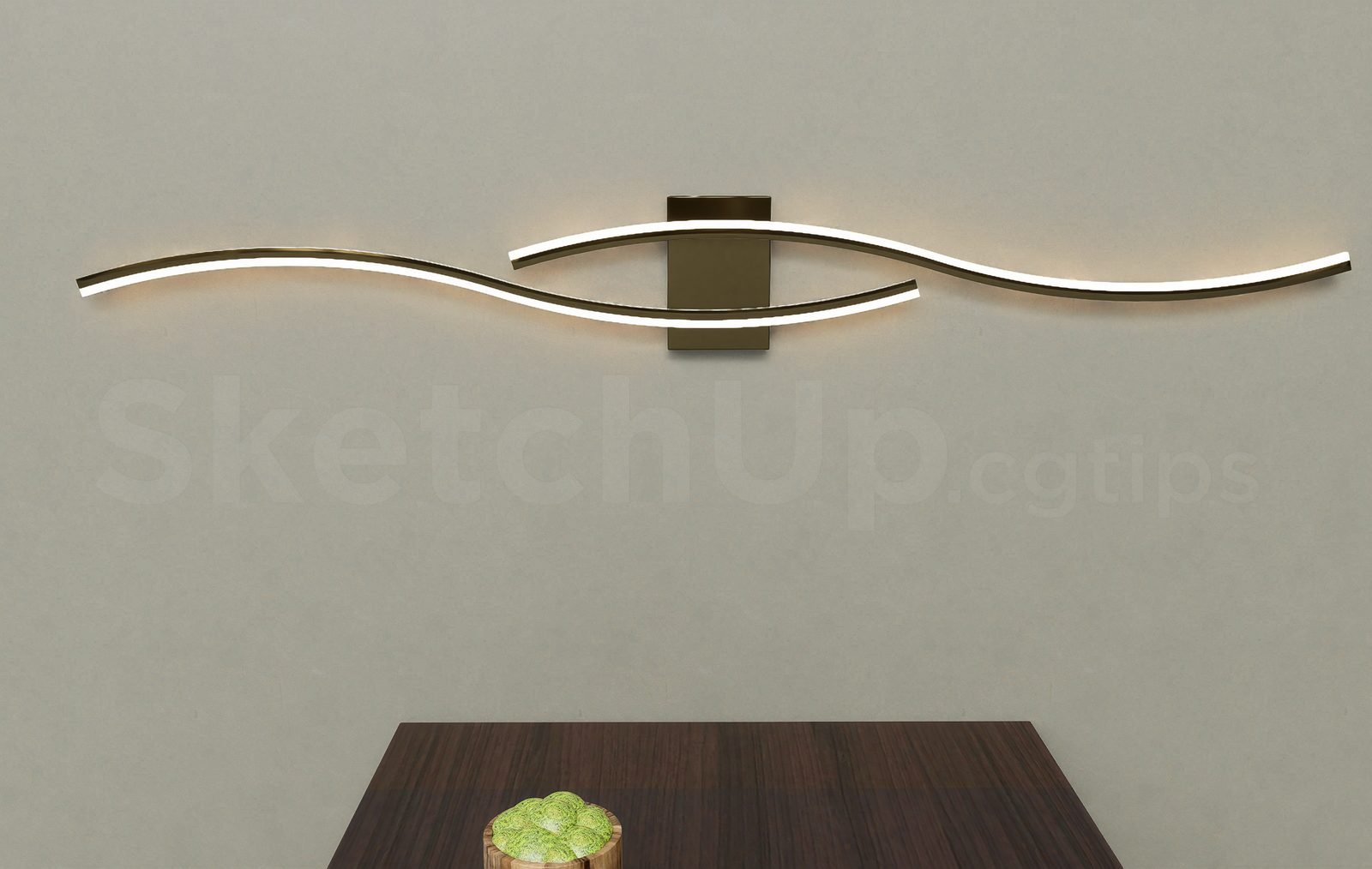 17749. تنزيل نموذج Sketchup Wall Light Model (2)